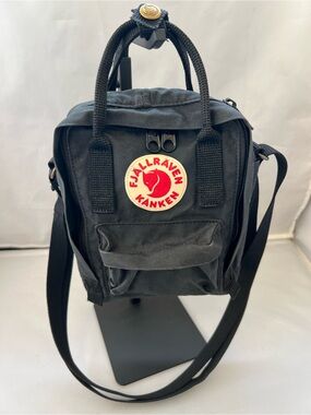 Fjallraven Mini Crossbody Backpack in Black
